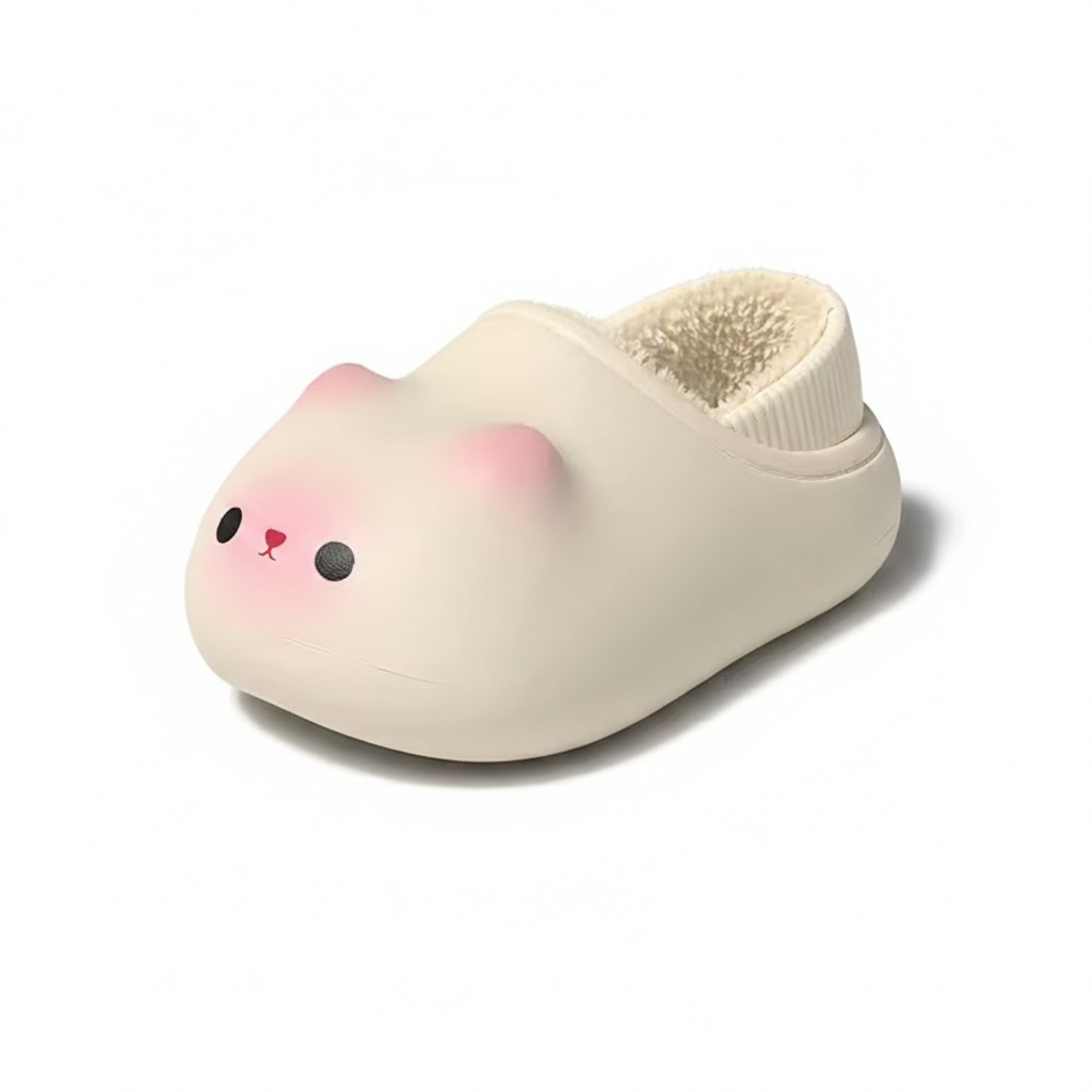 발바닥연구소 꾹꾹슬리퍼 - 탄 고양이