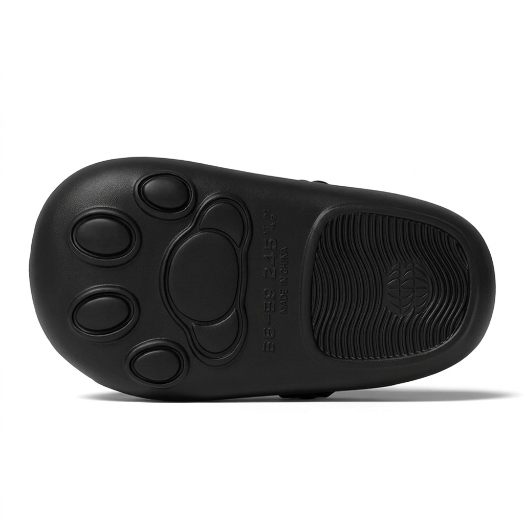 발바닥연구소 꾹꾹슬리퍼 - 탄 고양이