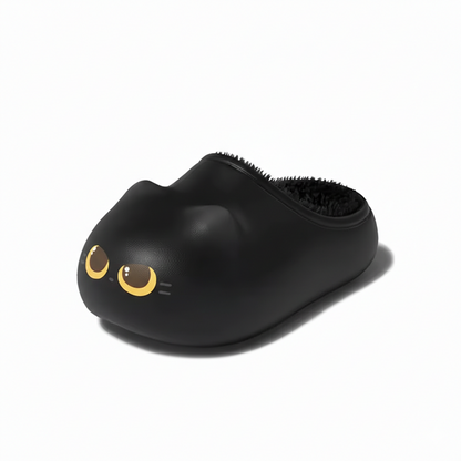 발바닥연구소 꾹꾹슬리퍼 - 탄 고양이