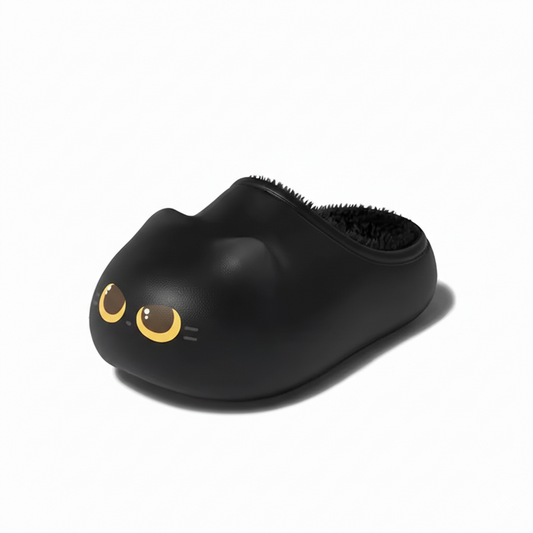 발바닥연구소 꾹꾹슬리퍼 - 탄 고양이