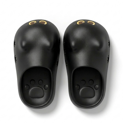 발바닥연구소 꾹꾹슬리퍼 - 탄 고양이