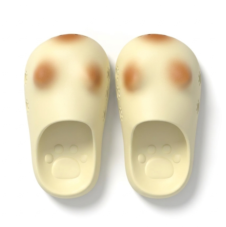 발바닥연구소 꾹꾹슬리퍼 - 식빵 고양이